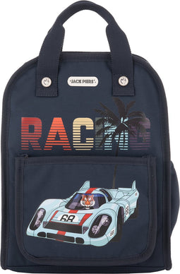 Jack Piers Rugzak/Schoolbag Amsterdam Medium Race - 36x13x29cm - Blauw