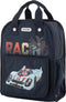 Jack Piers Rugzak/Schoolbag Amsterdam Medium Race - 36x13x29cm - Blauw