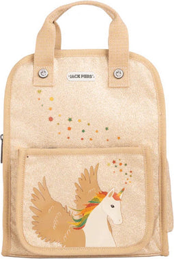 Jack Piers Rugzak/Schoolbag Amsterdam Medium Unicorn - 36x13x29cm - Gold