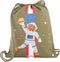 Jack Piers Zwemtas/Turnzak/Gym Bag Burger Planet - 44x1x36cm - Groen
