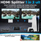 Jacked HDMI splitter 1 in 2 uit 4K – HDMI extender