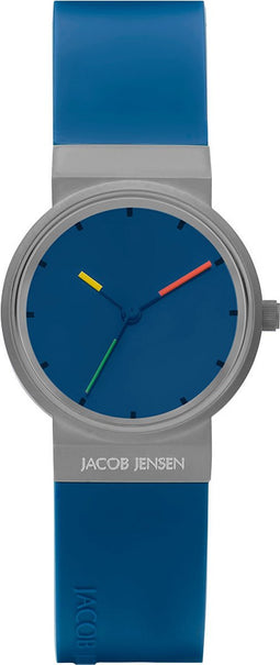 Jacob Jensen - Dames Horloge Analoog Quarz One Size 32020798 - Blauw
