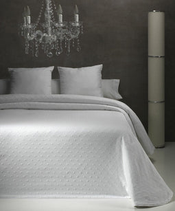 JACQUARD QUILT CARMINA 135 cm wit