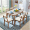 Jacquard Reliëf Stoelhoes Stretch Seat Hoes Hoes voor Eetkamer Kantoor Hotel Bruiloft (Beige, Set van 4)