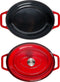 Grand Feu - Geëmailleerd gietijzeren braadpan - ovaal - 5,6 l - rood