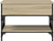 vidaXL - Salontafel - 70x50x50 - cm - bewerkt - hout - en - metaal - sonoma - eikenkleur
