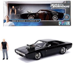 Jada Fast And Furious Dom En Dodge Charger R/t Metalen Autofiguur Zwart