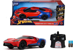 JADA TOYS 253226002 Marvel Spider-Man RC 2017 Ford GT 1:16 RC modelauto voor beginners Elektro Sportwagen