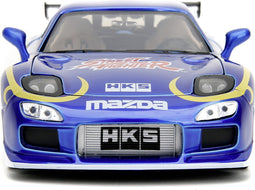 JADA TOYS Street Fighter 1993 Mazda RX7 met Chun-Li figuur Kant-en-klaar model Personenauto (model)