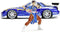 JADA TOYS Street Fighter 1993 Mazda RX7 met Chun-Li figuur Kant-en-klaar model Personenauto (model)