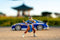 JADA TOYS Street Fighter 1993 Mazda RX7 met Chun-Li figuur Kant-en-klaar model Personenauto (model)