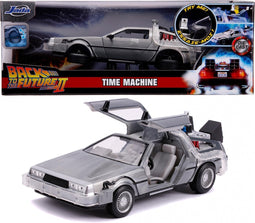 Jada Toys - Time Machine Back to the Future 2 1:24 - Die-cast - Vanaf 8 jaar - Speelgoedvoertuig