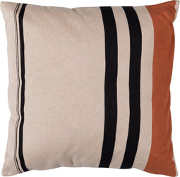 WOOOD Hani Kussen - Katoen - Khaki/Zwart - 45x45x10