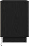 vidaXL - Nachtkastjes - met - LED - 2 - stuks - Zwart - Eik - 50x34,5x50 - cm