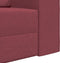 vidaXL - Vloersofa - Bed - 2-in-1 - Bordeauxrood - 245x150x60.5 - cm - Stof