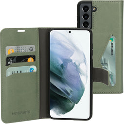 Mobiparts Galaxy S21 - Classic Wallet Case - Ruimte voor pasjes - Groen