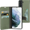 Mobiparts Galaxy S21 - Classic Wallet Case - Ruimte voor pasjes - Groen