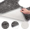 2-Delige Luxe Chenille Badmattenset - Grijs, Antislip en Zacht