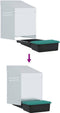 vidaXL - Kippennestkast - 1 - compartiment - Wandmontage - gegalvaniseerd - staal