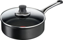 Tefal Excellence - Hapjespan - Titanium anti-aanbaklaag - 24cm - Zwart