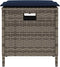 vidaXL - 5-delige - Tuinset - met - kussens - poly - rattan - grijs