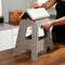 Salter Step-kruk - grote opvouwbare voetkruk met antislipoppervlak en handgreep - beige