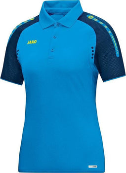 Jako Champ Dames Polo - Voetbalshirts - blauw licht - 34