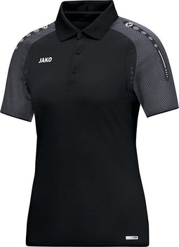 Jako Champ Dames Polo - Voetbalshirts - zwart - 42