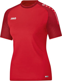 Jako Champ Dames T-Shirt - Voetbalshirts - rood - 34