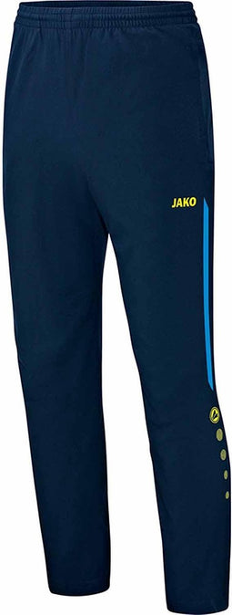 Jako Champ Vrijetijdsbroek Marine-Jako Blauw-Fluo Geel Maat S