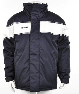 Jako Coach Jacket Player Junior - Sportjas - Kinderen - Maat 128 - Donker Navy;Wit
