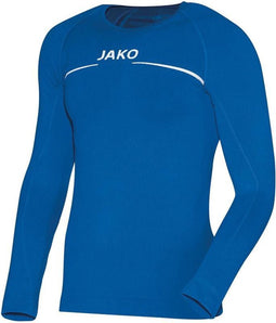 Jako Comfort Shirt Lange Mouw Kinderen - Royal | Maat: 116-128