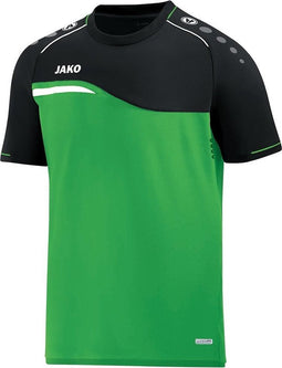 Jako Competition 2.0 T-Shirt Kinderen - Zachtgroen / Zwart | Maat: 164