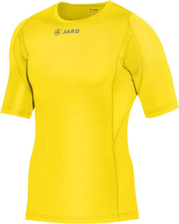 Jako Compressie T-Shirt - Thermoshirt - geel - 2XL