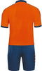 Jako Derby Shirt Korte Mouw - Flame / Marine | Maat: S
