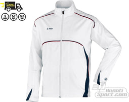 Jako - Jacket Passion - Jako Kleding - 46 - Wit/Marine/Rood