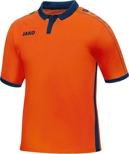 Jako - Jersey Derby S/S - Shirt Junior Oranje - 152 - flame/marine