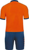 Jako - Jersey Derby S/S - Shirt Junior Oranje - 152 - flame/marine