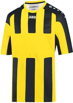 Jako - Jersey Milan S/S - Shirt Junior Geel - 140 - citroen/zwart