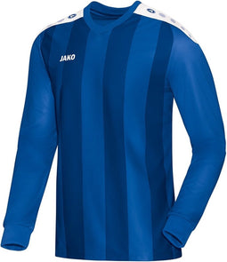 Jako - Jersey Porto L/S - Sportshirt Junior Blauw - 140 - royal/wit