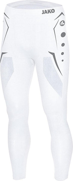 Jako Long Tight Comfort Junior Sportbroek performance - Maat 116 - Unisex - wit Maat 116/128
