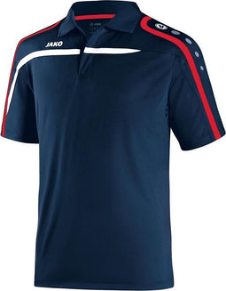 Jako - Polo Performance - Tenniskleding Heren Blauw - XL - Navy/Rood/Wit