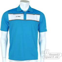Jako - Polo Player - Tennis Polo's - S - AzurBlue/White