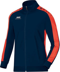 Jako - Polyester jacket Striker Senior - Sportvesten Heren Blauw - M - nachtblauw/flame