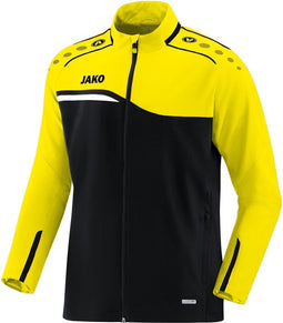 Jako - Presentation jacket Competition 2.0 Senior - Presentation jacket Competition 2.0 - XXXXL - zwart/fluogeel