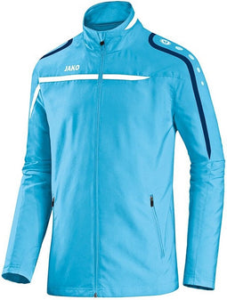 Jako - Presentation jacket Performance Junior - Sportvest Junior Blauw - 128 - aqua/wit/marine