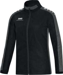 Jako - Presentation jacket Striker Women - Sportvest Dames Zwart - 44 - zwart/grijs