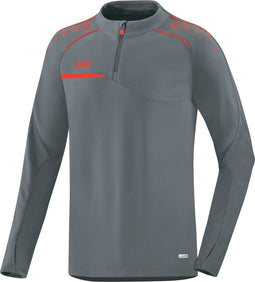 Jako Prestige Ziptop - Steengrijs / Flame | Maat: 3XL
