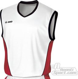 Jako - Shirt Magic - Basketbal Shirts - S - Wit/Rood/Zwart