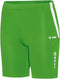 Jako Short Tight Athletico Dames Zacht Groen-Wit Maat 36